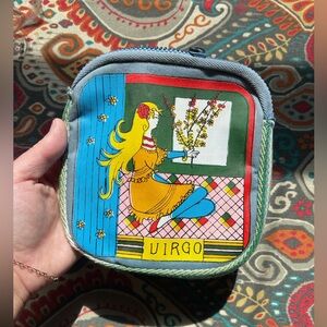 Colorful Virgo Themed Pouch